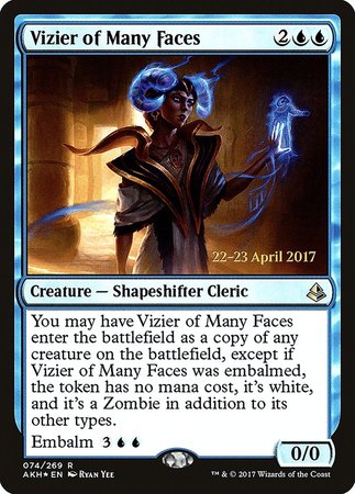 Vizier of Many Faces [Amonkhet Promos] | Spectrum Games