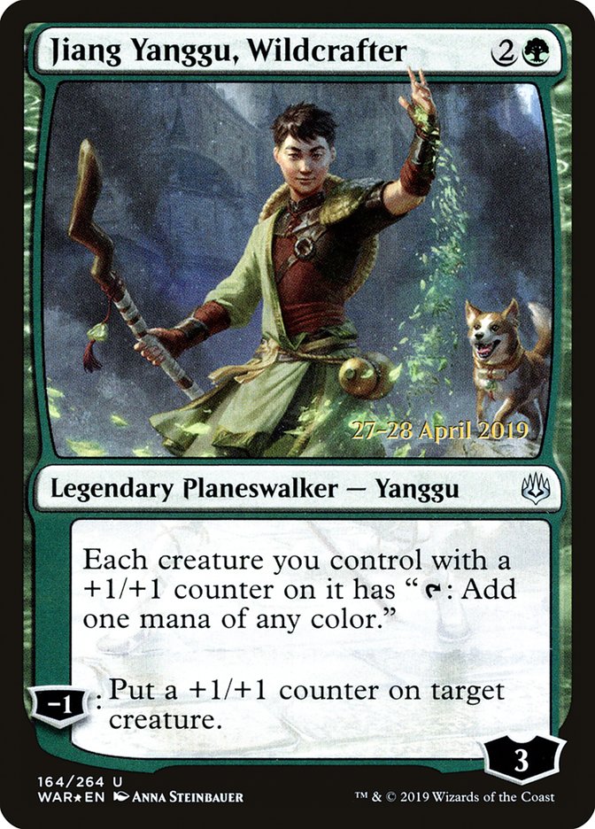 Jiang Yanggu, Wildcrafter  [War of the Spark Prerelease Promos] | Spectrum Games