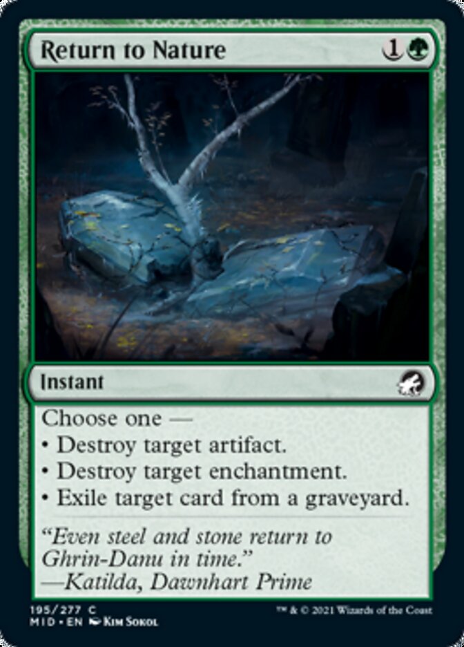 Return to Nature [Innistrad: Midnight Hunt] | Spectrum Games