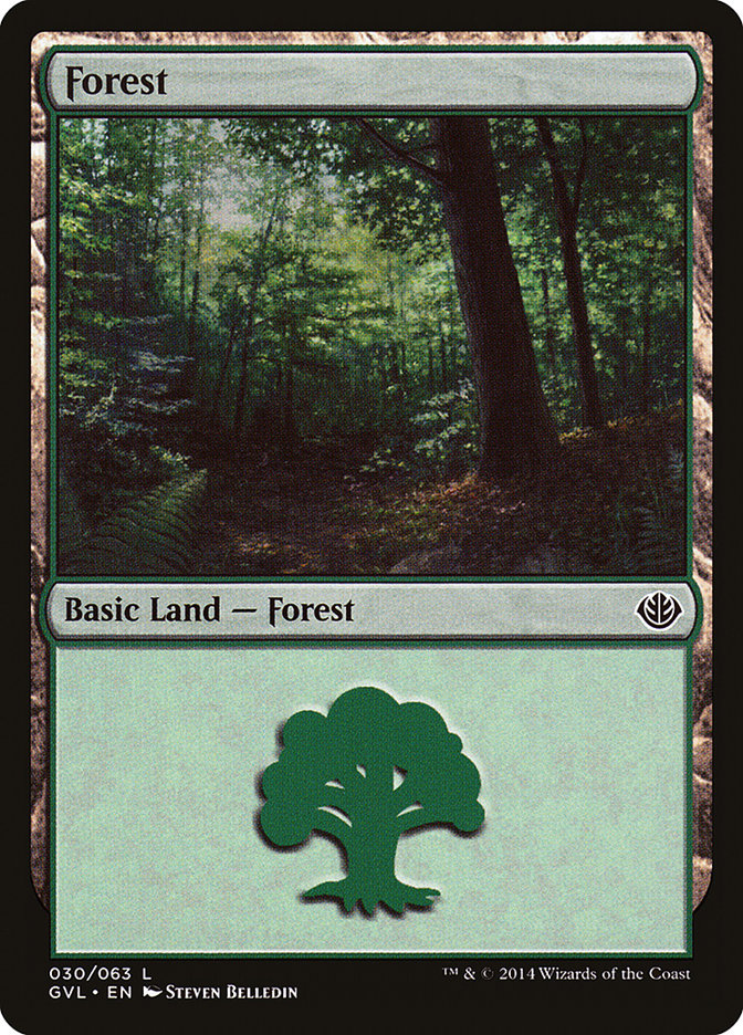 Forest (30) (Garruk vs. Liliana) [Duel Decks Anthology] | Spectrum Games