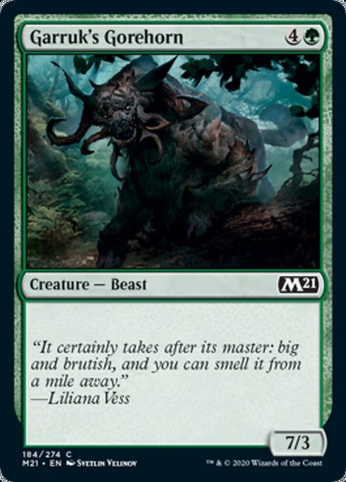 Garruk's Gorehorn [Core Set 2021] | Spectrum Games