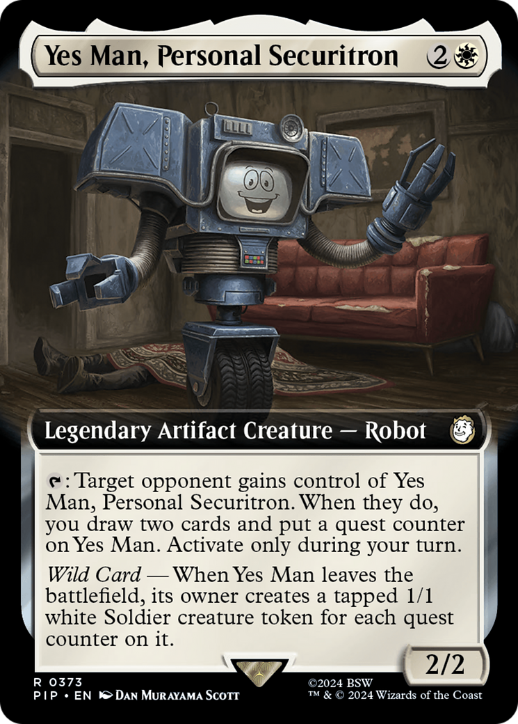 Yes Man, Personal Securitron (Extended Art) [Fallout] | Spectrum Games