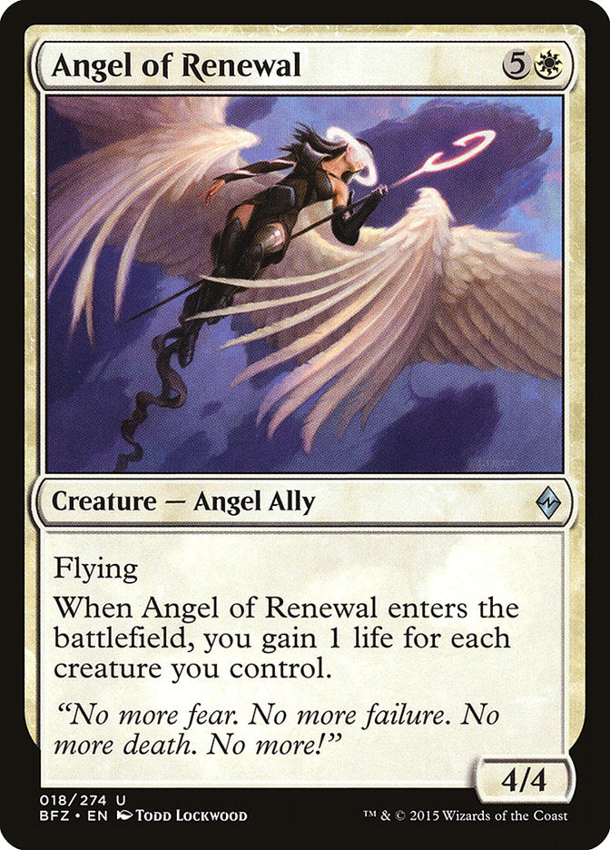 Angel of Renewal [Battle for Zendikar] | Spectrum Games