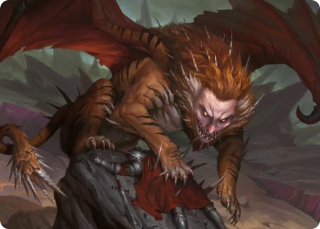 Manticore Art Card [Dungeons & Dragons: Adventures in the Forgotten Realms Art Series] | Spectrum Games