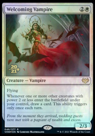 Welcoming Vampire [Innistrad: Crimson Vow Prerelease Promos] | Spectrum Games