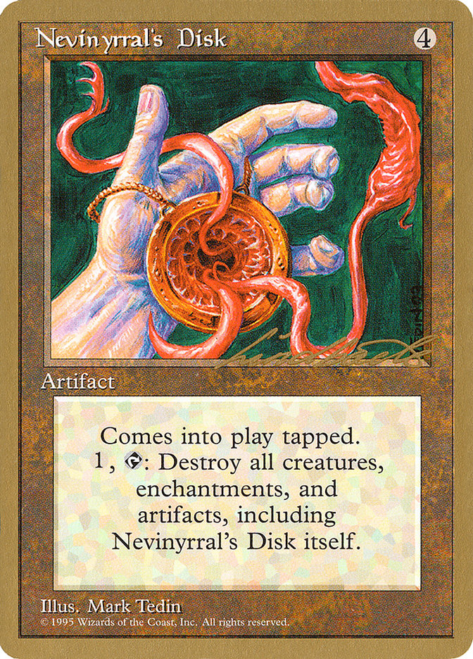 Nevinyrral's Disk (Leon Lindback) [Pro Tour Collector Set] | Spectrum Games