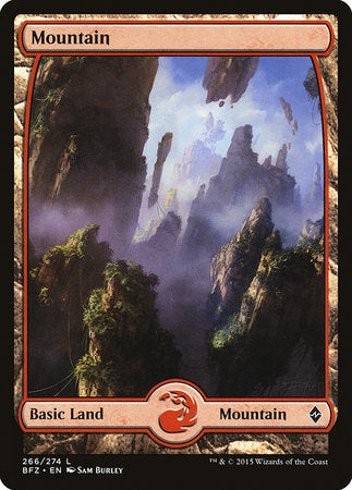 Mountain (266) - Full Art [Battle for Zendikar] | Spectrum Games