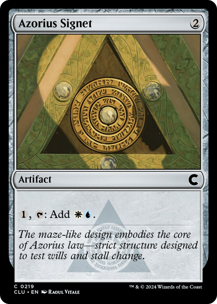 Azorius Signet [Ravnica: Clue Edition] | Spectrum Games