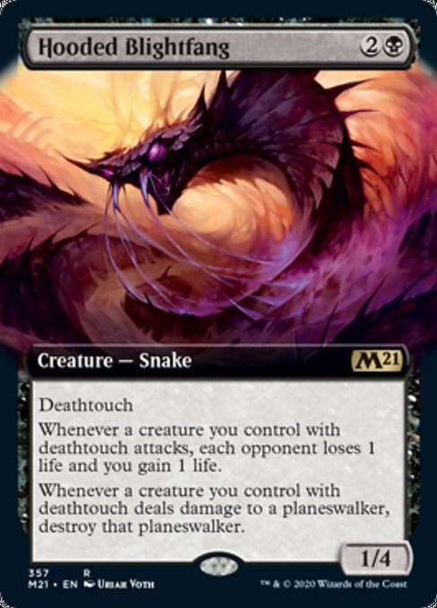 Hooded Blightfang (Extended Art) [Core Set 2021] | Spectrum Games