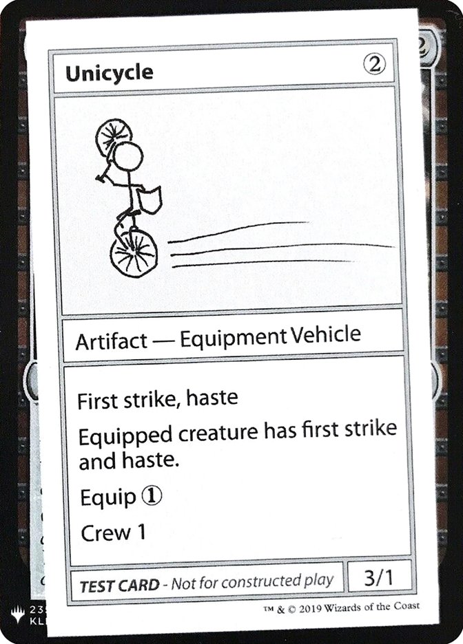 Unicycle [Mystery Booster Playtest Cards] | Spectrum Games
