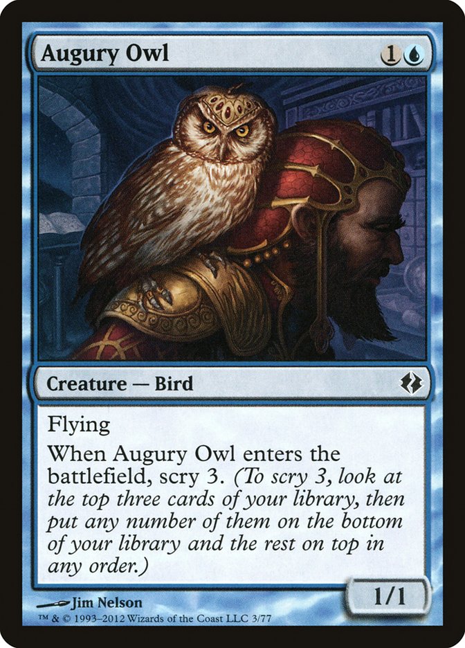 Augury Owl [Duel Decks: Venser vs. Koth] | Spectrum Games