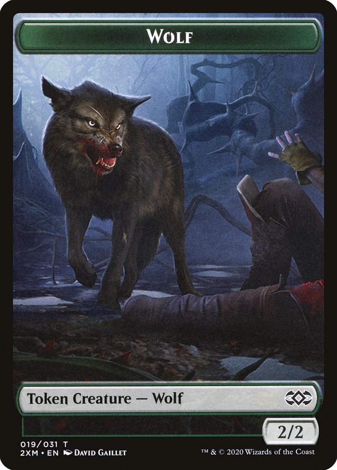 Wolf Token [Double Masters] | Spectrum Games