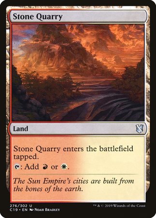 Stone Quarry [Commander 2019] | Spectrum Games