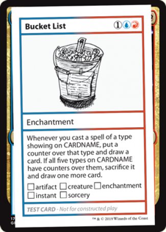 Bucket List (2021 Edition) [Mystery Booster Playtest Cards] | Spectrum Games