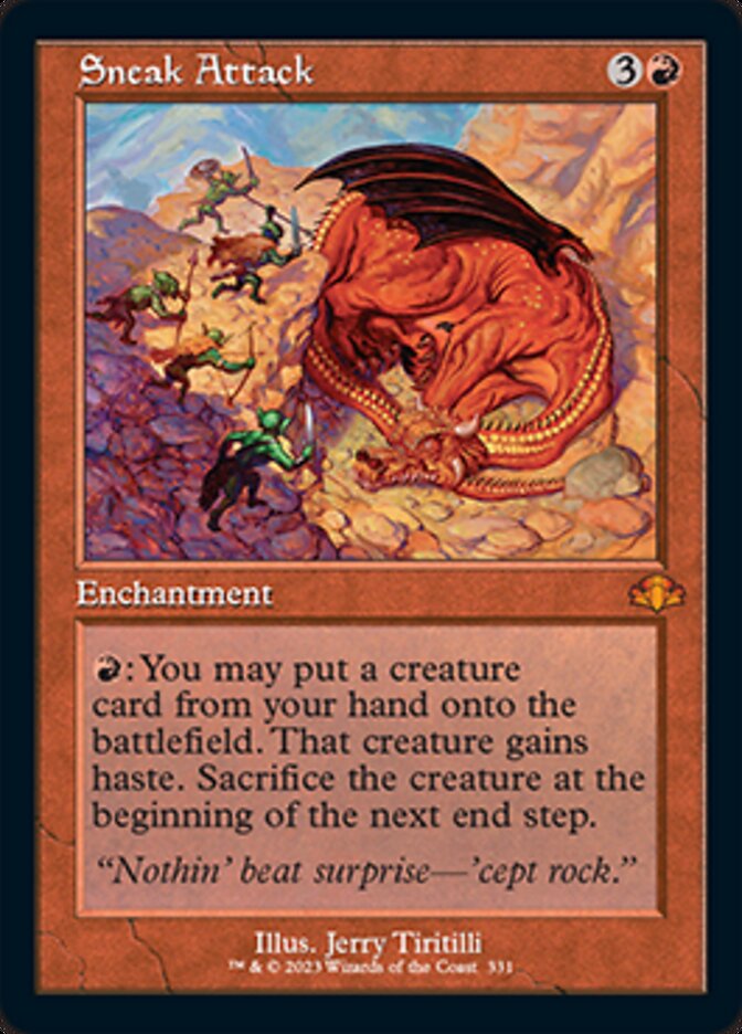 Sneak Attack (Retro) [Dominaria Remastered] | Spectrum Games