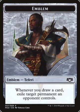 Emblem - Teferi, Hero of Dominaria [Mythic Edition Tokens] | Spectrum Games