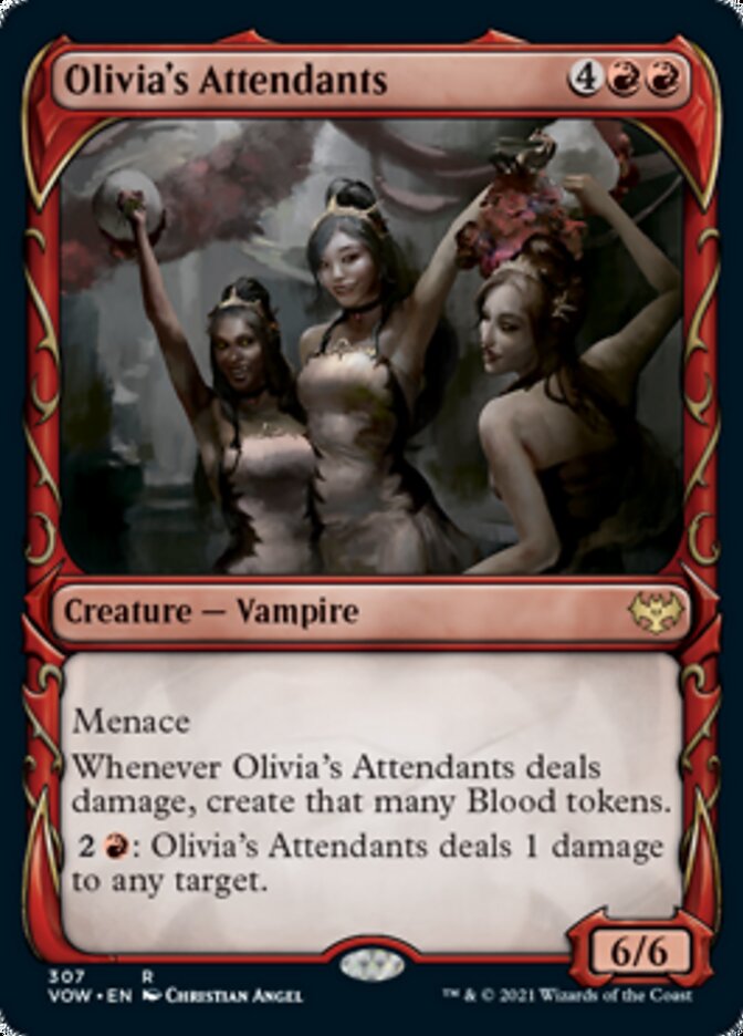 Olivia's Attendants (Showcase Fang Frame) [Innistrad: Crimson Vow] | Spectrum Games