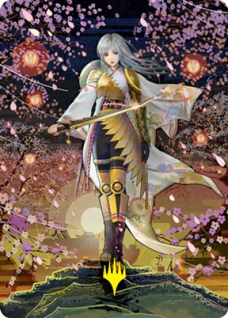 The Wandering Emperor 2 Art Card (Gold-Stamped Signature) [Kamigawa: Neon Dynasty Art Series] | Spectrum Games