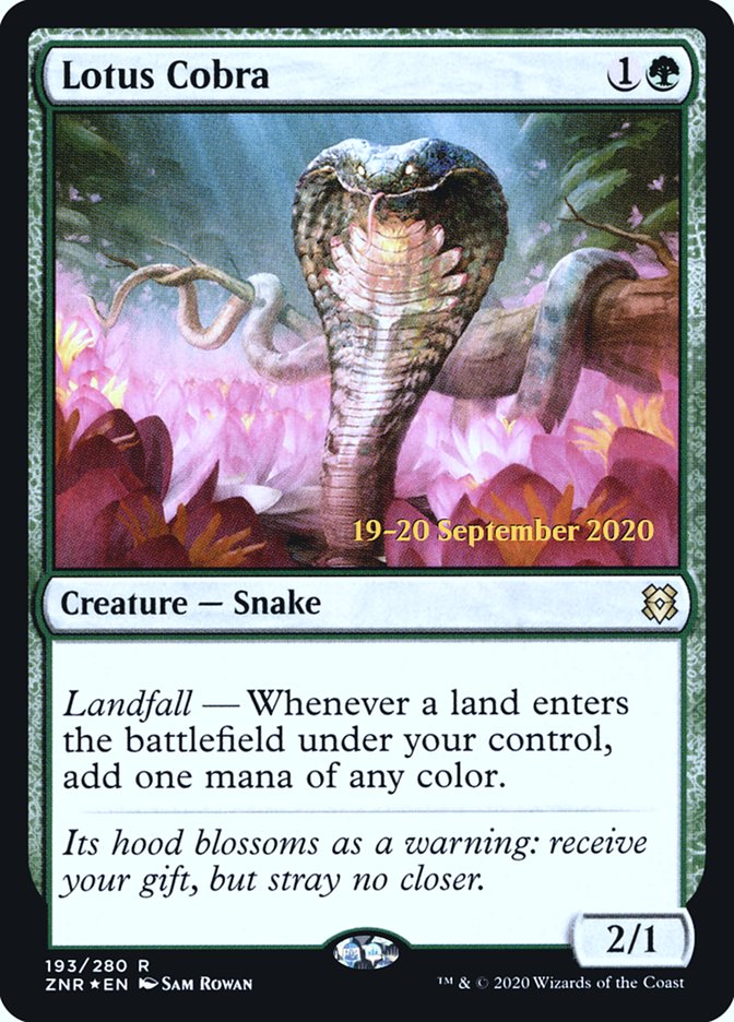 Lotus Cobra  [Zendikar Rising Prerelease Promos] | Spectrum Games