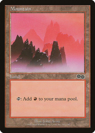 Mountain (345) [Urza's Saga] | Spectrum Games