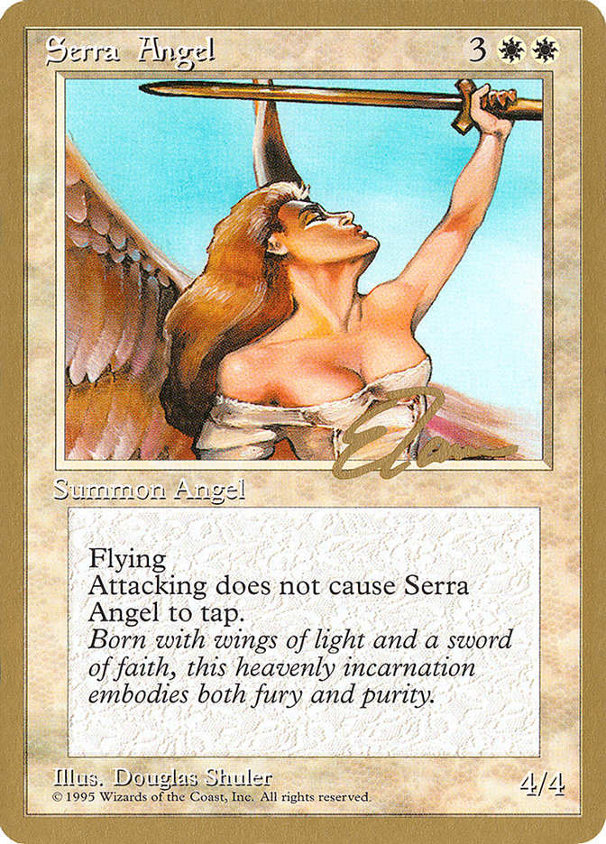 Serra Angel (Eric Tam) [Pro Tour Collector Set] | Spectrum Games