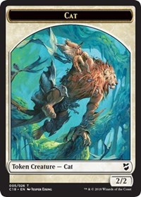 Cat // Soldier Double-sided Token [Commander 2018 Tokens] | Spectrum Games