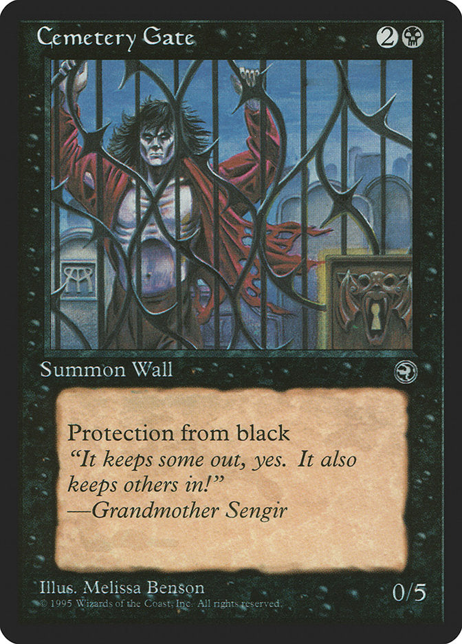 Cemetery Gate (Grandmother Sengir Flavor Text) [Homelands] | Spectrum Games