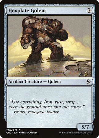 Hexplate Golem [Conspiracy: Take the Crown] | Spectrum Games