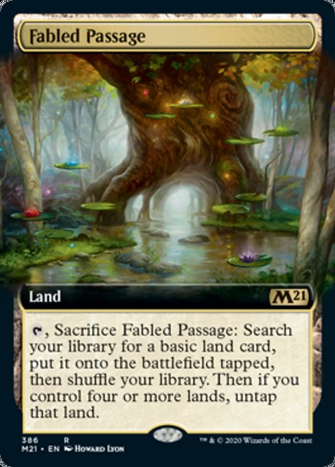 Fabled Passage (Extended Art) [Core Set 2021] | Spectrum Games