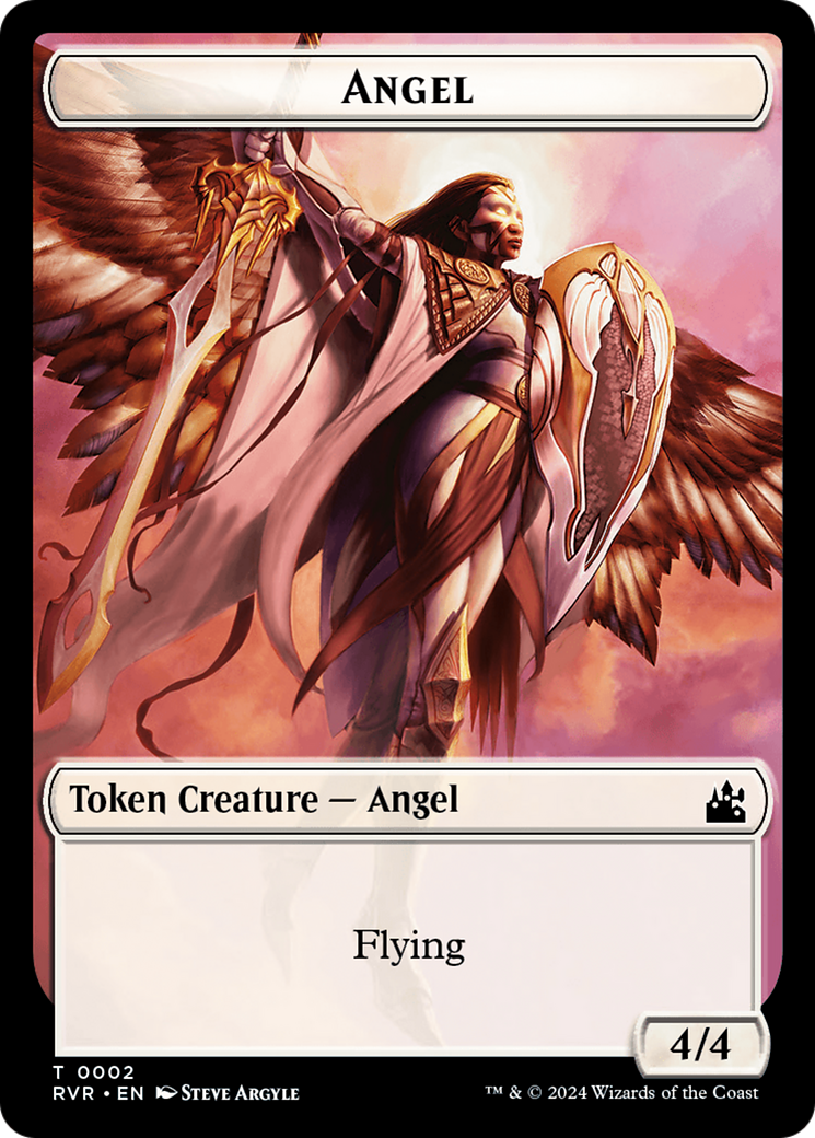 Goblin (0008) // Angel (0002) Double-Sided Token [Ravnica Remastered Tokens] | Spectrum Games