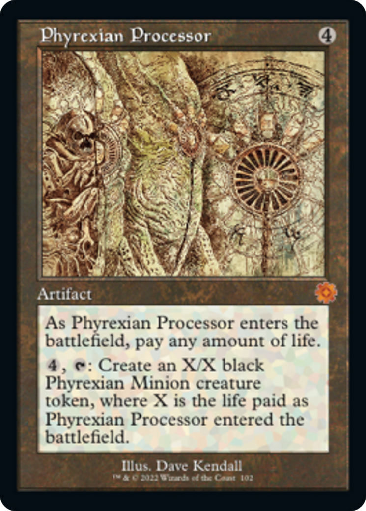 Phyrexian Processor (Retro Schematic) [The Brothers' War Retro Artifacts] | Spectrum Games