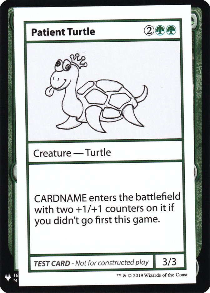 Patient Turtle [Mystery Booster Playtest Cards] | Spectrum Games