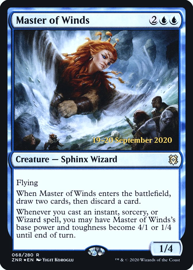 Master of Winds  [Zendikar Rising Prerelease Promos] | Spectrum Games