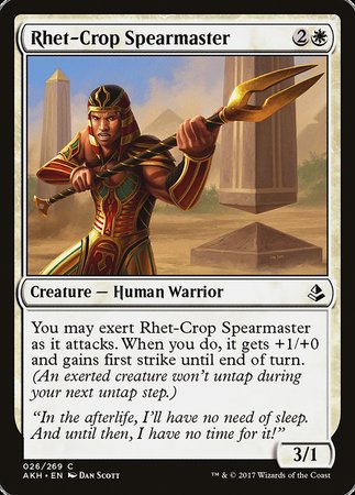 Rhet-Crop Spearmaster [Amonkhet] | Spectrum Games