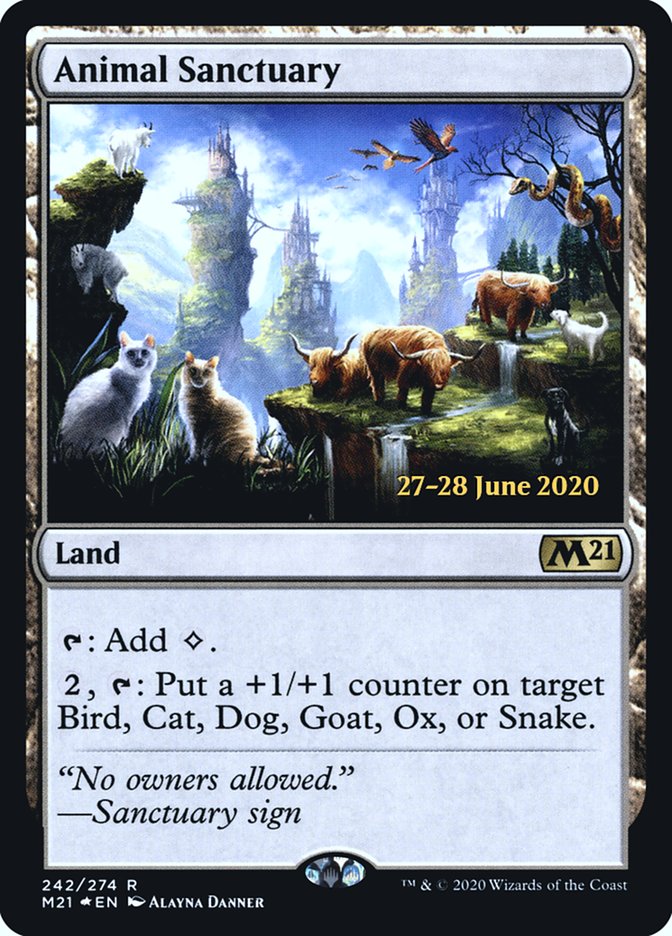 Animal Sanctuary  [Core Set 2021 Prerelease Promos] | Spectrum Games