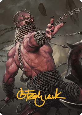 Chain Devil Art Card (Gold-Stamped Signature) [Commander Legends: Battle for Baldur's Gate Art Series] | Spectrum Games