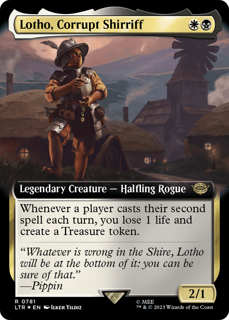 Lotho, Corrupt Shirriff (Extended Art) (Surge Foil) [The Lord of the Rings: Tales of Middle-Earth] | Spectrum Games