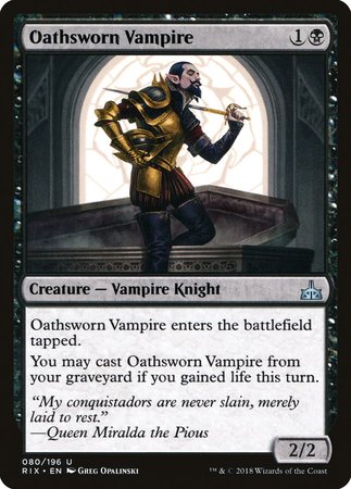 Oathsworn Vampire [Rivals of Ixalan] | Spectrum Games