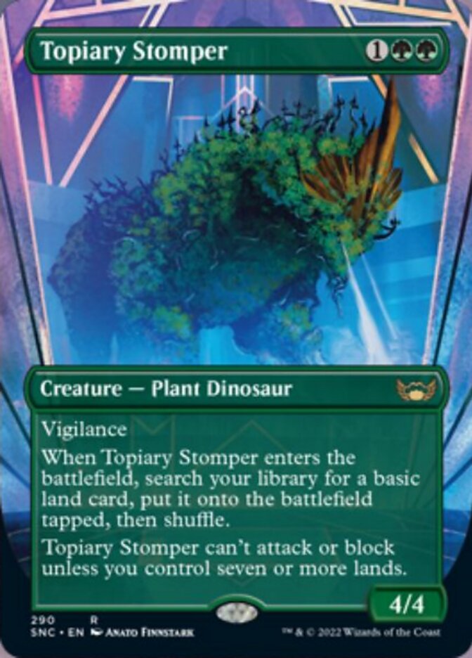 Topiary Stomper (Borderless Alternate Art) [Streets of New Capenna] | Spectrum Games