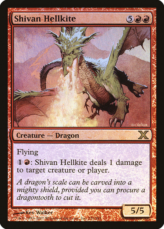 Shivan Hellkite (Premium Foil) [Tenth Edition] | Spectrum Games