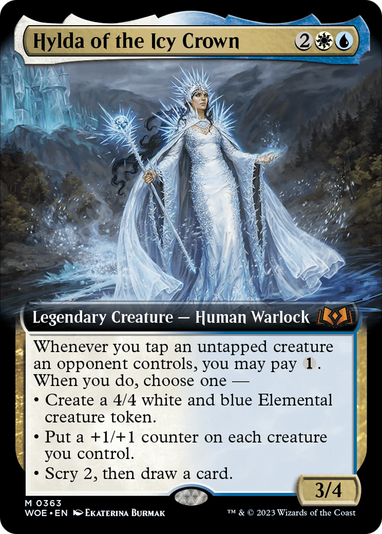 Hylda of the Icy Crown (Extended Art) [Wilds of Eldraine] | Spectrum Games