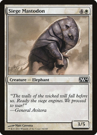 Siege Mastodon [Magic 2014] | Spectrum Games