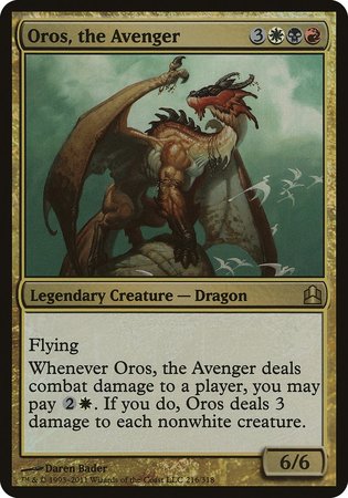 Oros, the Avenger (Oversized) [Commander 2011 Oversized] | Spectrum Games