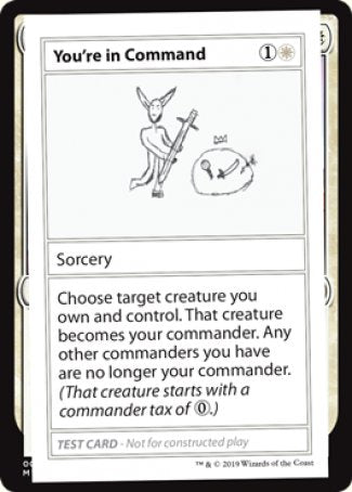 You're in Command (2021 Edition) [Mystery Booster Playtest Cards] | Spectrum Games