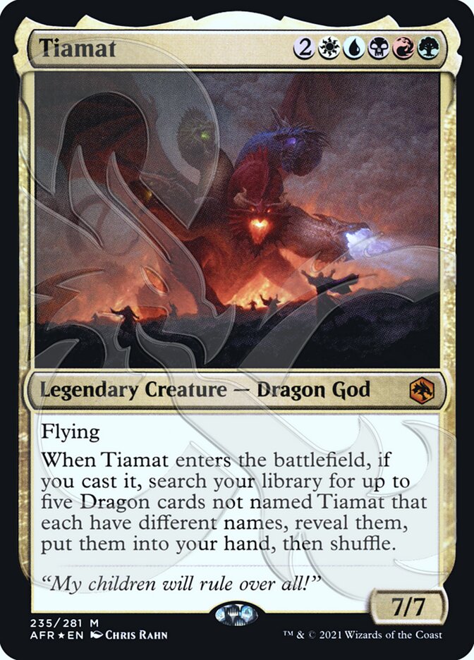 Tiamat (Ampersand Promo) [Dungeons & Dragons: Adventures in the Forgotten Realms Promos] | Spectrum Games