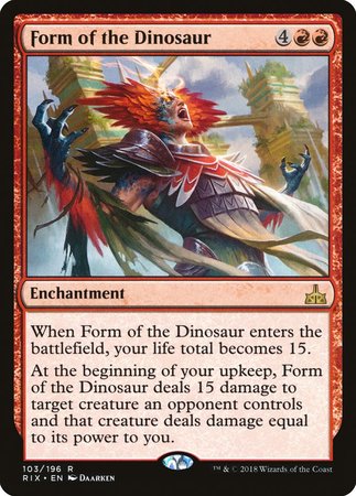 Form of the Dinosaur [Rivals of Ixalan] | Spectrum Games