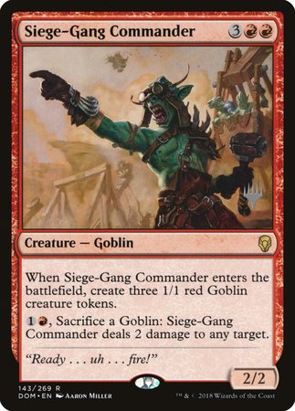 Siege-Gang Commander [Dominaria Promos] | Spectrum Games