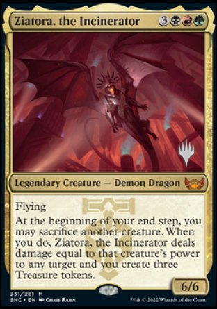 Ziatora, the Incinerator (Promo Pack) [Streets of New Capenna Promos] | Spectrum Games