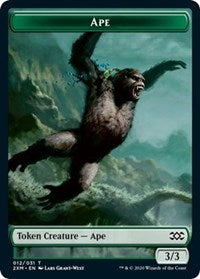 Ape // Elemental Double-sided Token [Double Masters Tokens] | Spectrum Games