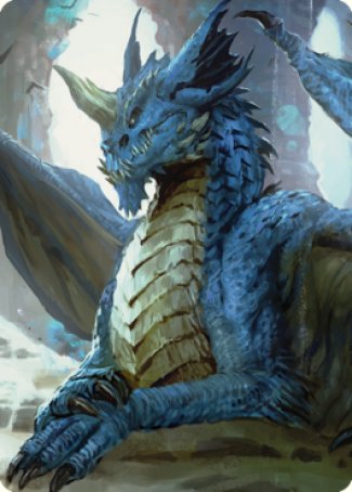 Young Blue Dragon Art Card [Commander Legends: Battle for Baldur's Gate Art Series] | Spectrum Games